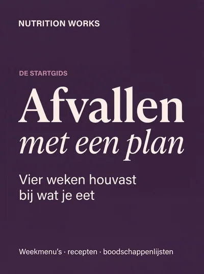 Omslag van het online afslankplan Afvallen met een plan